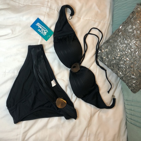 Bottomless Co. Other - NWT XL Bottomless Co. Black Bikini with hardware